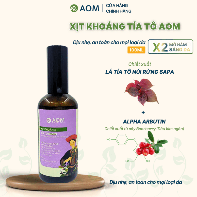 Xịt khoáng Tía tô AOM