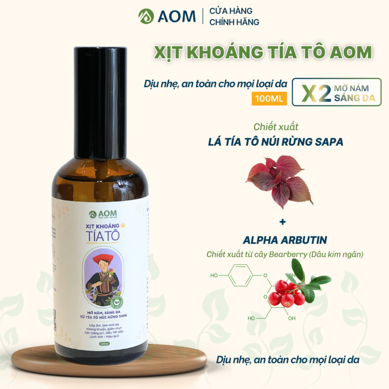 Xịt khoáng Tía tô AOM