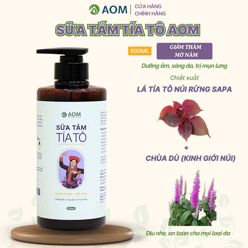 Sữa tắm Tía tô AOM