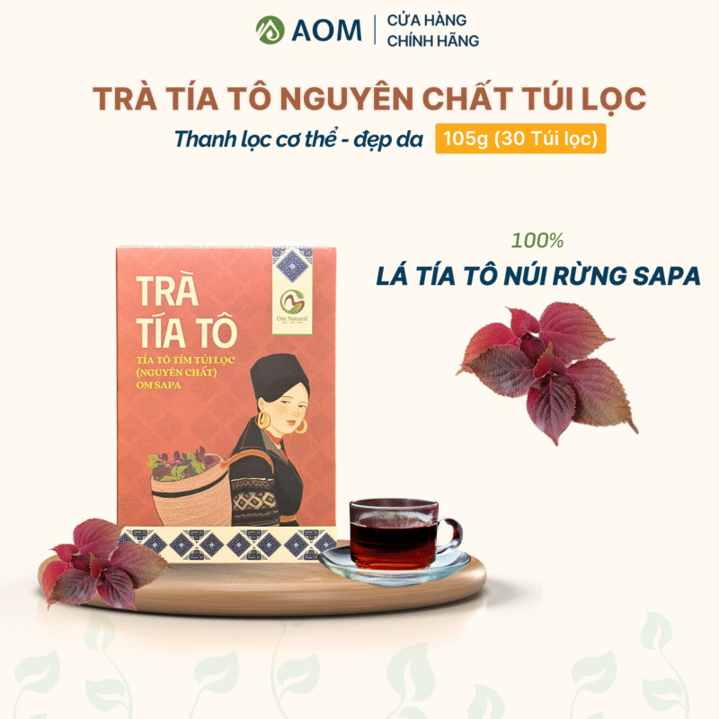 Trà Tía tô nguyên chất túi lọc