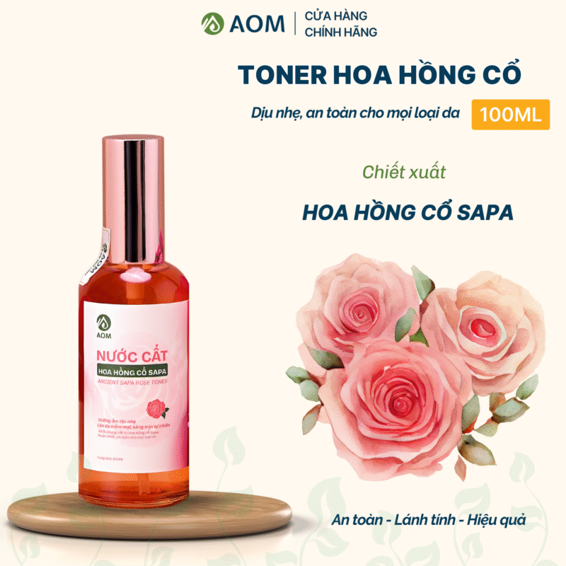 Toner hoa hồng Om Natural Toner Hoa hồng cổ