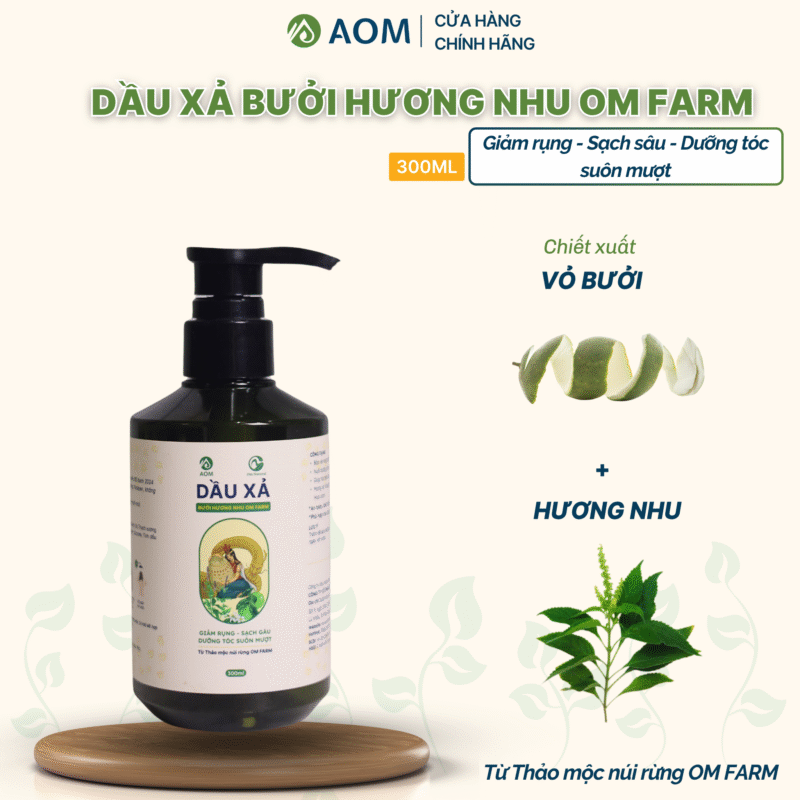Dầu xả bưởi hương nhu Om Farm