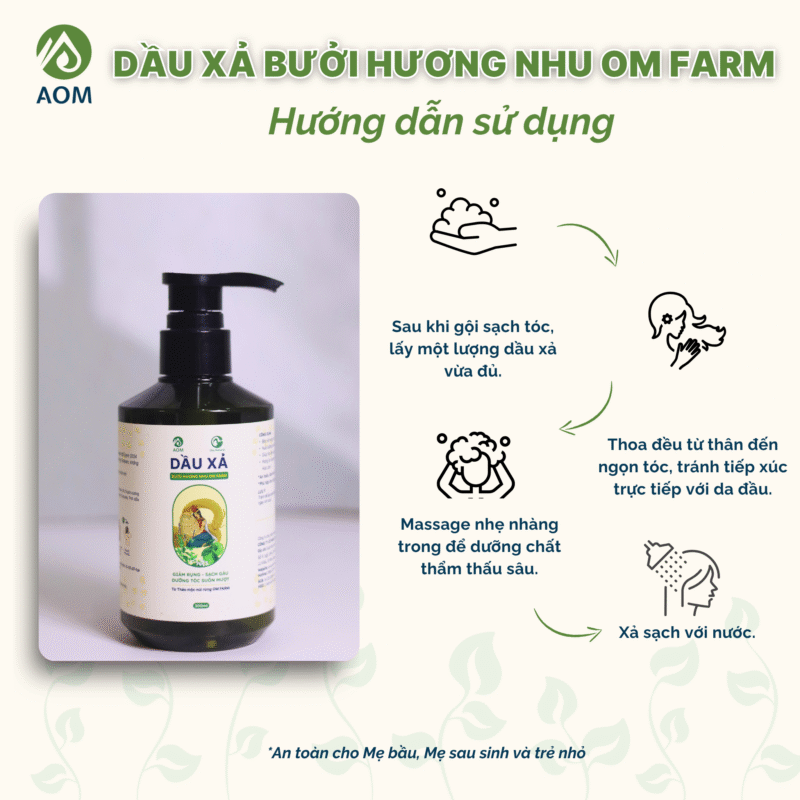 Hướng dẫn sử dụng dầu xả