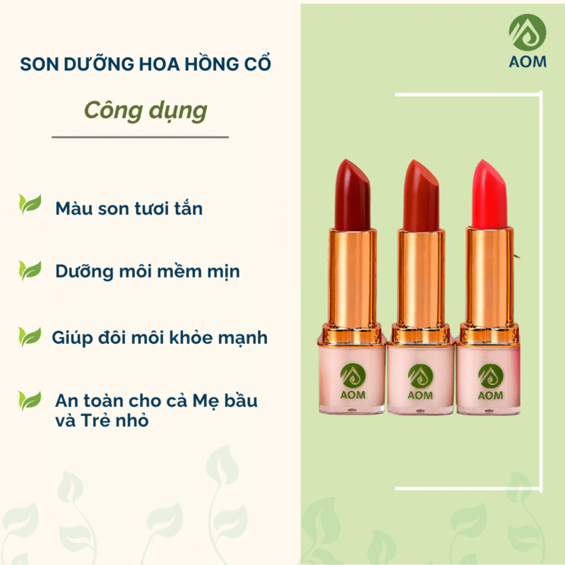 Công dụng Son dưỡng Hoa hồng
