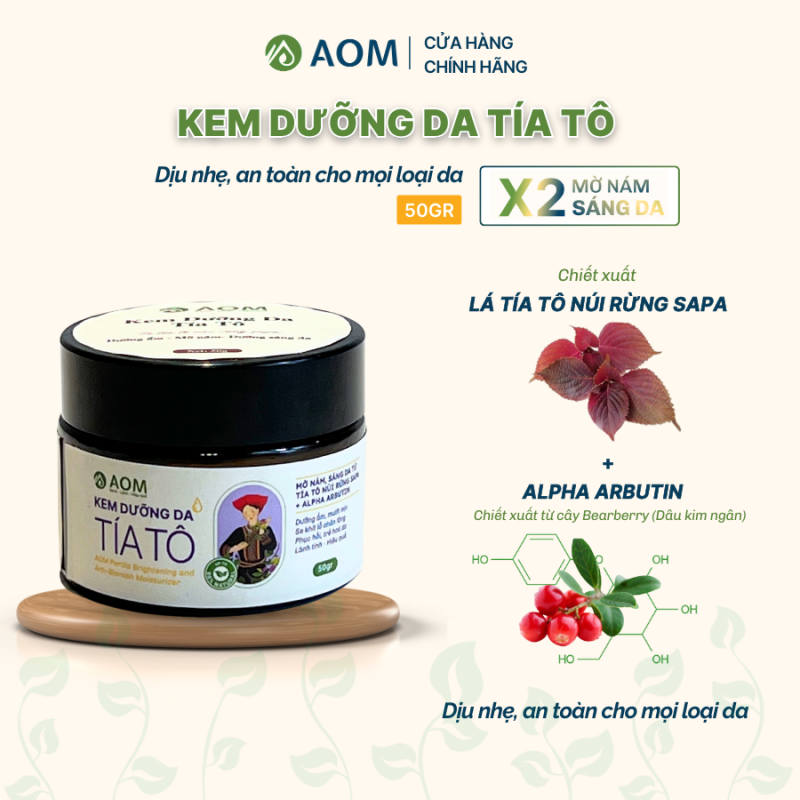 Kem dưỡng da Tía tô