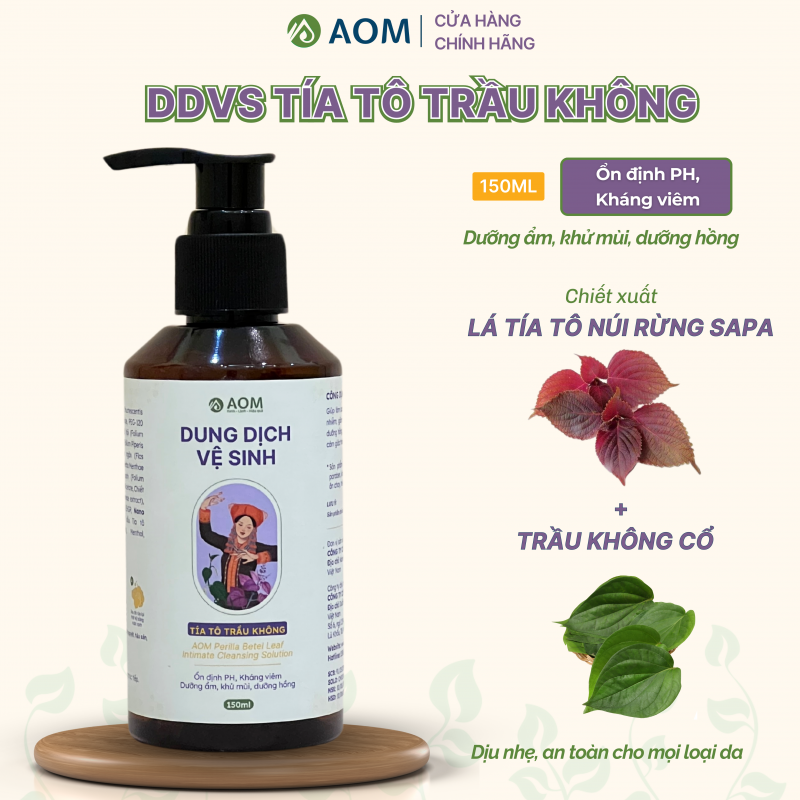 Dung dịch vệ sinh Tía tô Trầu không