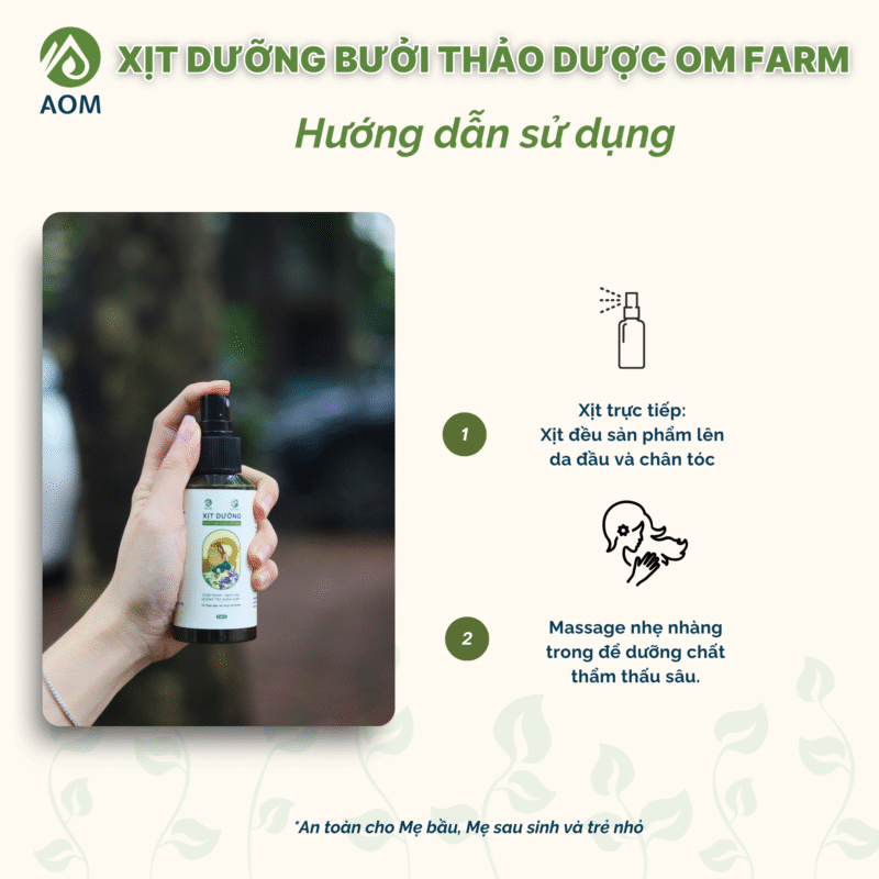 Hướng dẫn sử dụng Xịt dưỡng