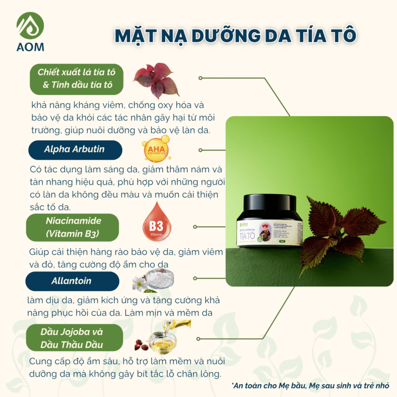 Mặt nạ Tía tô AOM